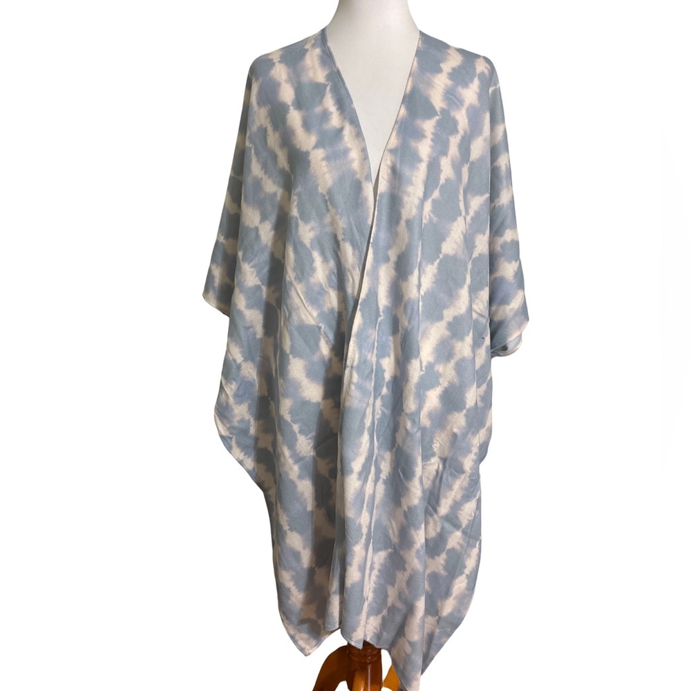 Sonoma Kimono Wrap Light Blue and Cream